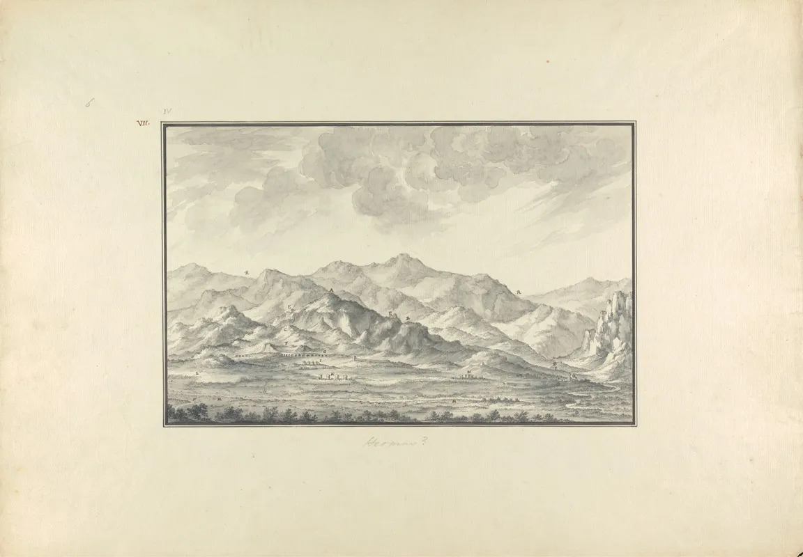 View Of A Valley With Ruins At Sardis