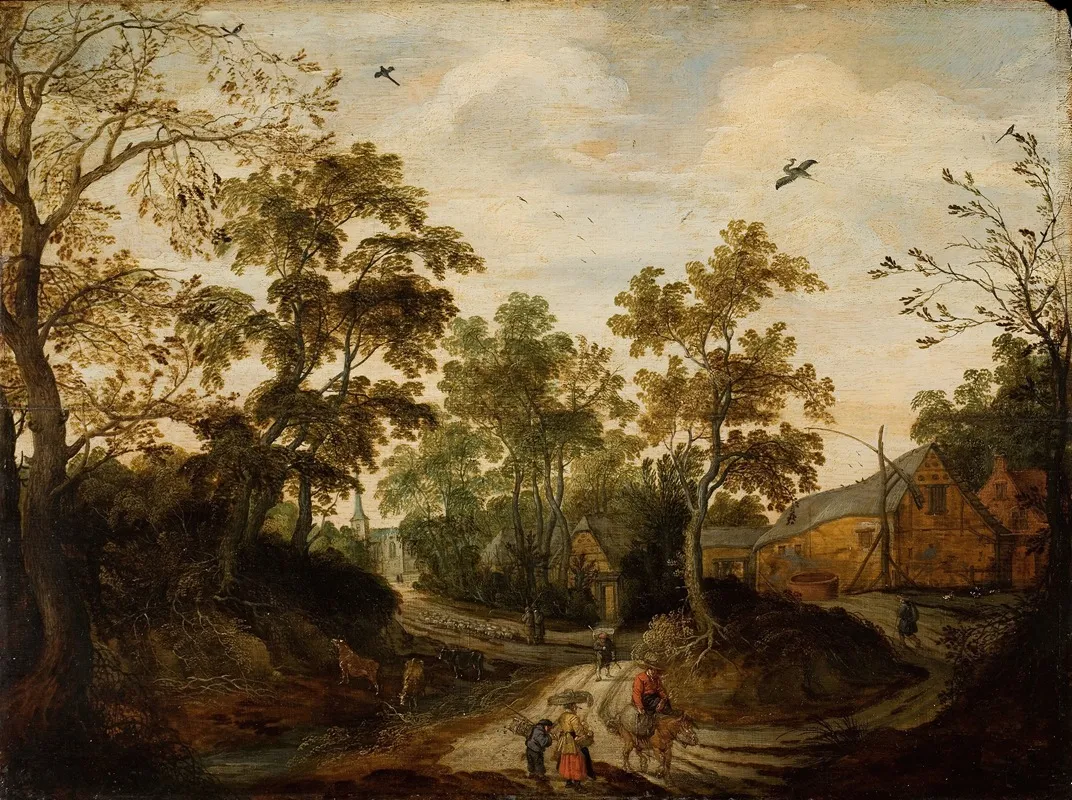 View Of A Village 2 Wall Art by Willem van den Bundel - High-Resolution Digital Print