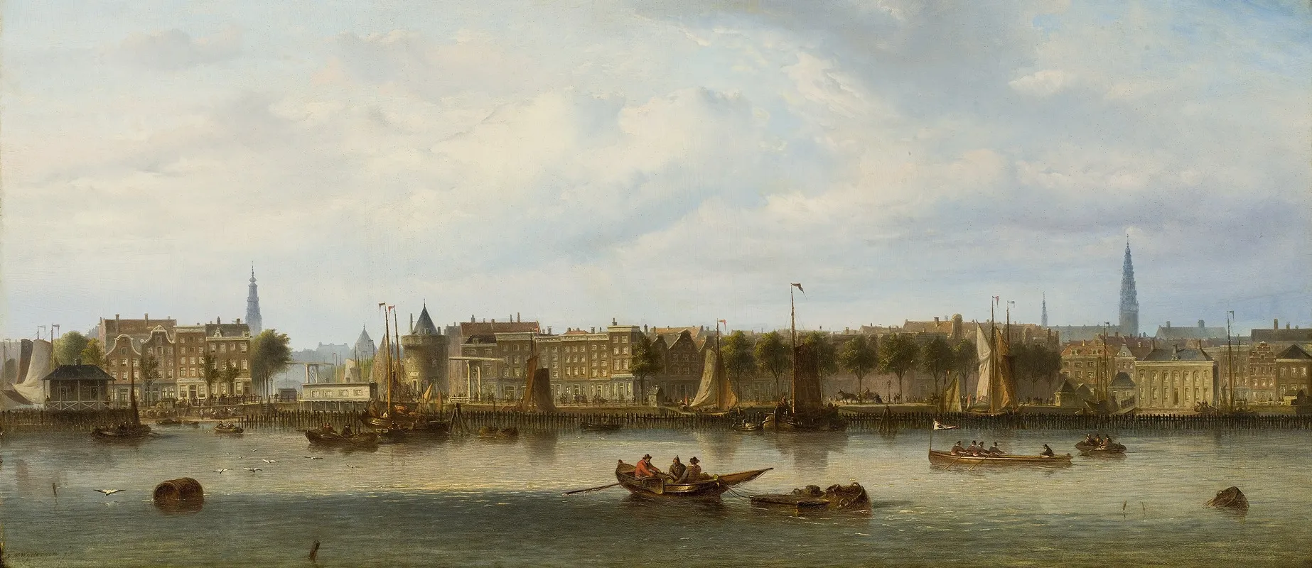 View Of Amsterdam From The Ij