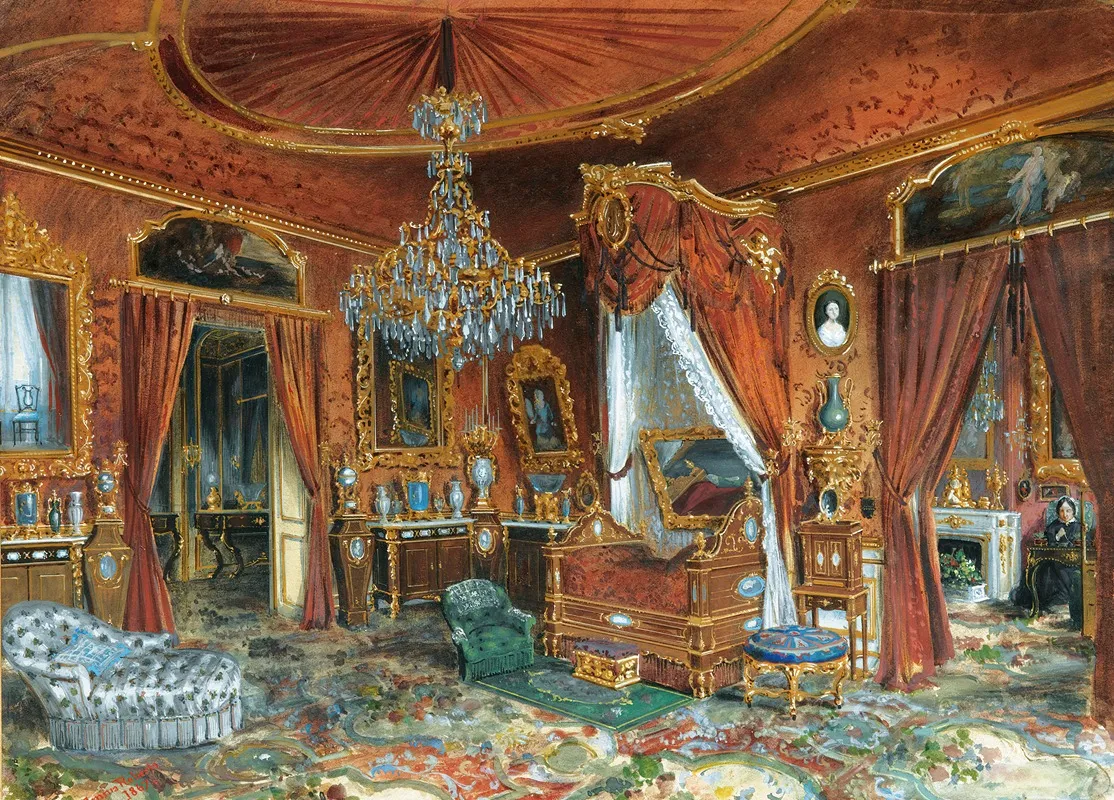 View Of An Interior 2 Wall Art by Emma Roberts - High-Resolution Digital Print