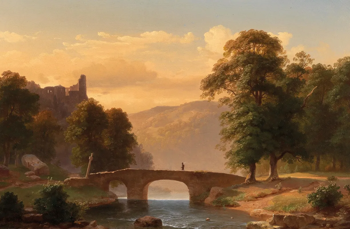View Of Are Castle On The Ahr