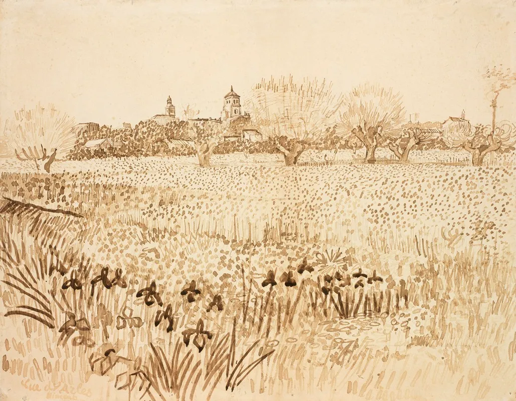 View Of Arles Wall Art by Vincent van Gogh - High-Resolution Digital Print