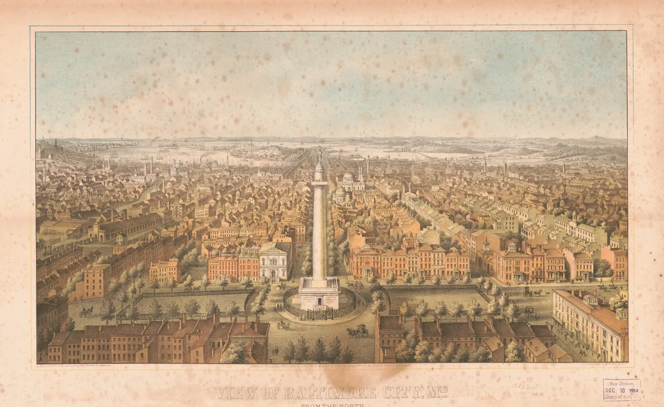 View Of Baltimore City Md From The North