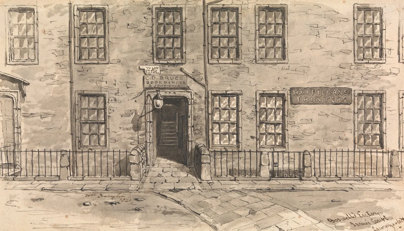View Of Bookbinder And Stationers At Hj Pillans Printers by William Douglas - High-Resolution Digital Print
