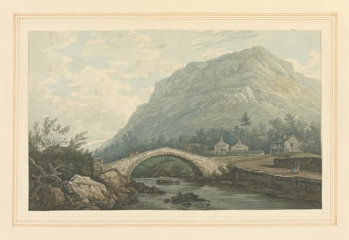 View Of Bridge Village Of Rydal