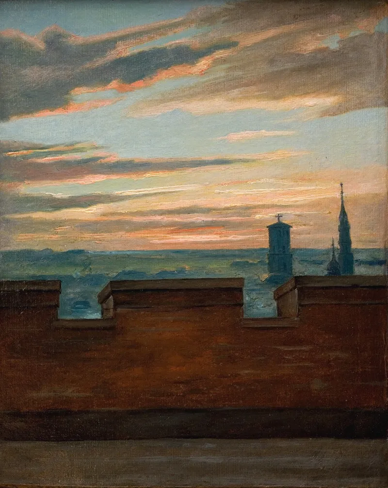 View Of Copenhagen At Sunset