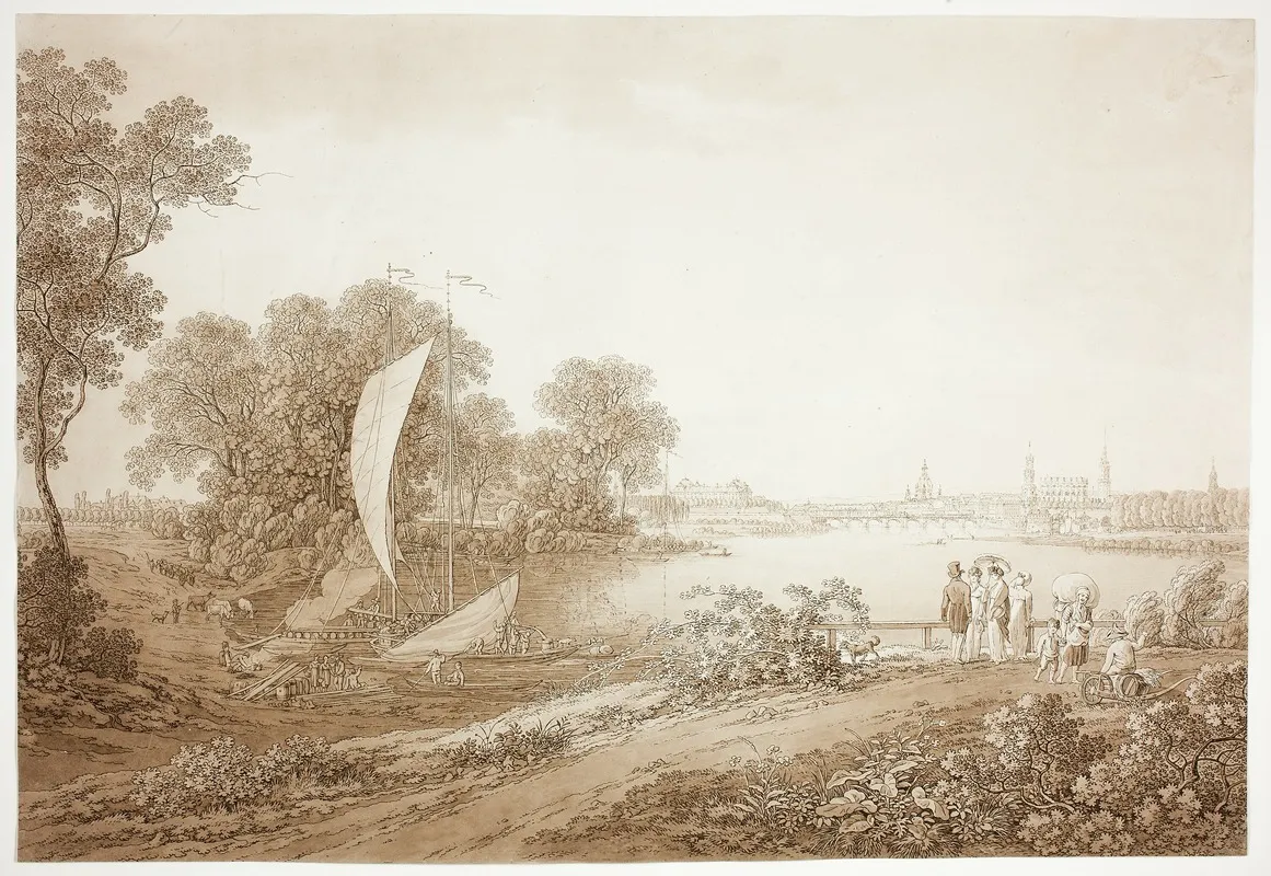 View Of Dresden From Pieschen