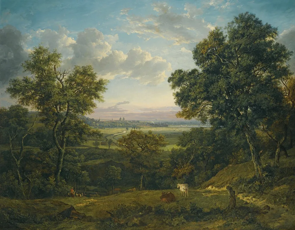 View Of Greenwich From Charlton Wood Near Woolwich Wall Art by Patrick Nasmyth - High-Resolution Digital Print