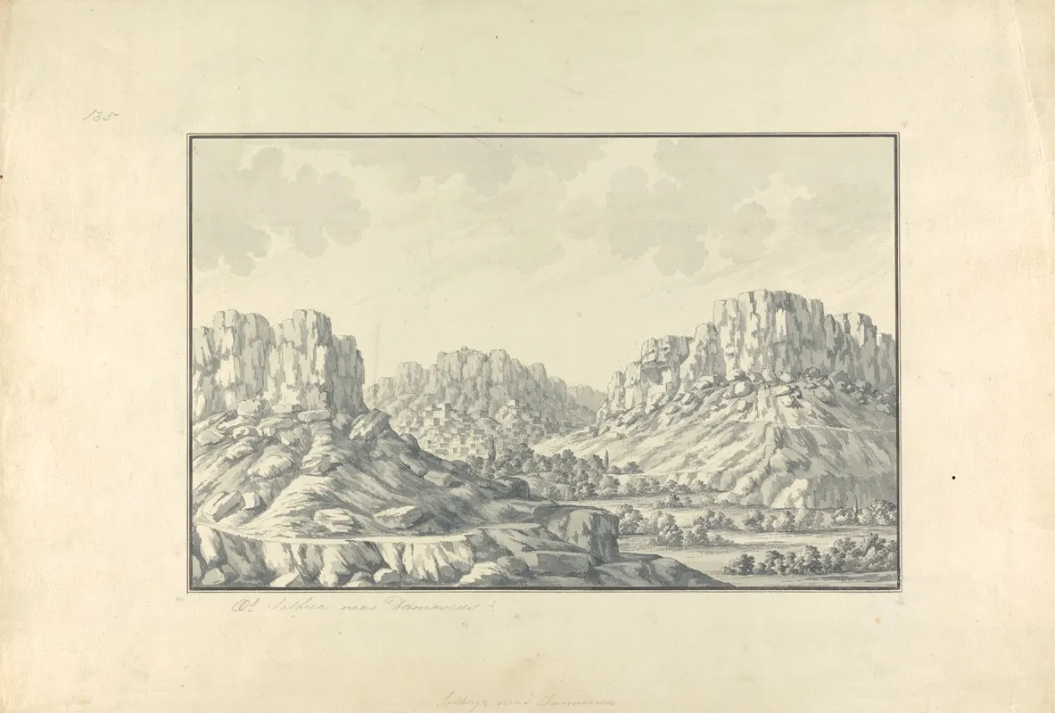 View Of Hill Towns Or Ruins Near Damascus