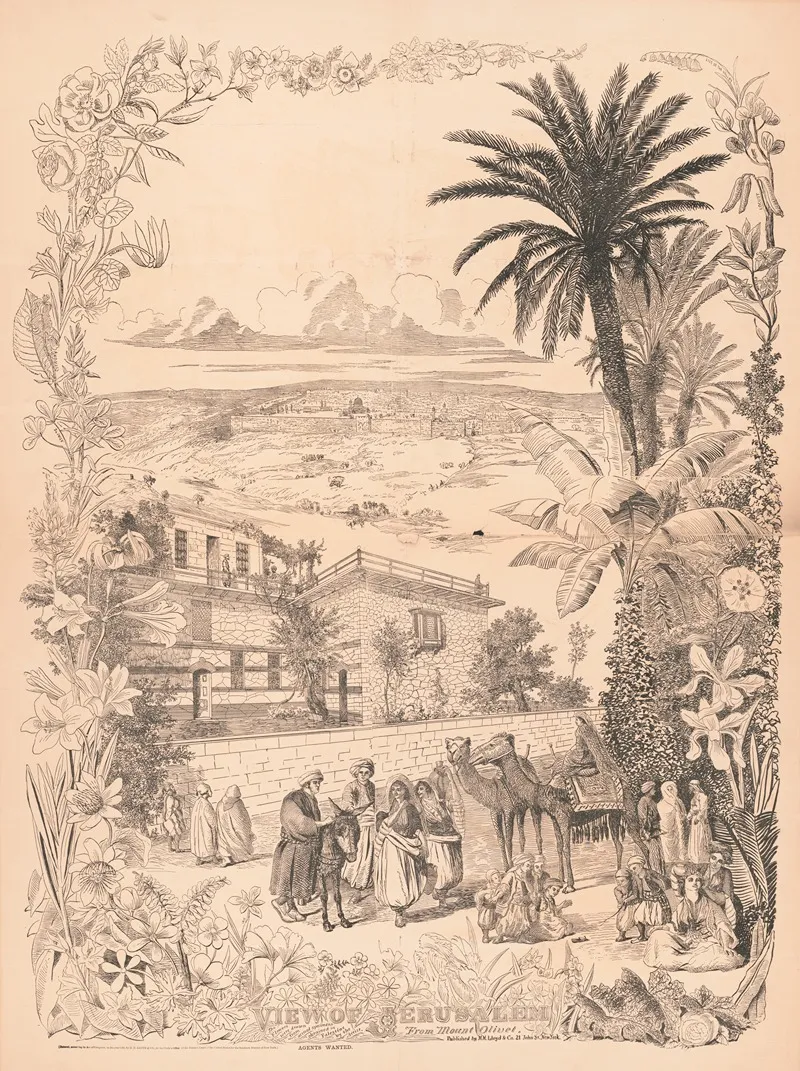 View Of Jerusalem From Mount Olivet Wall Art by H.H. Lloyd &amp; Co. - High-Resolution Digital Print