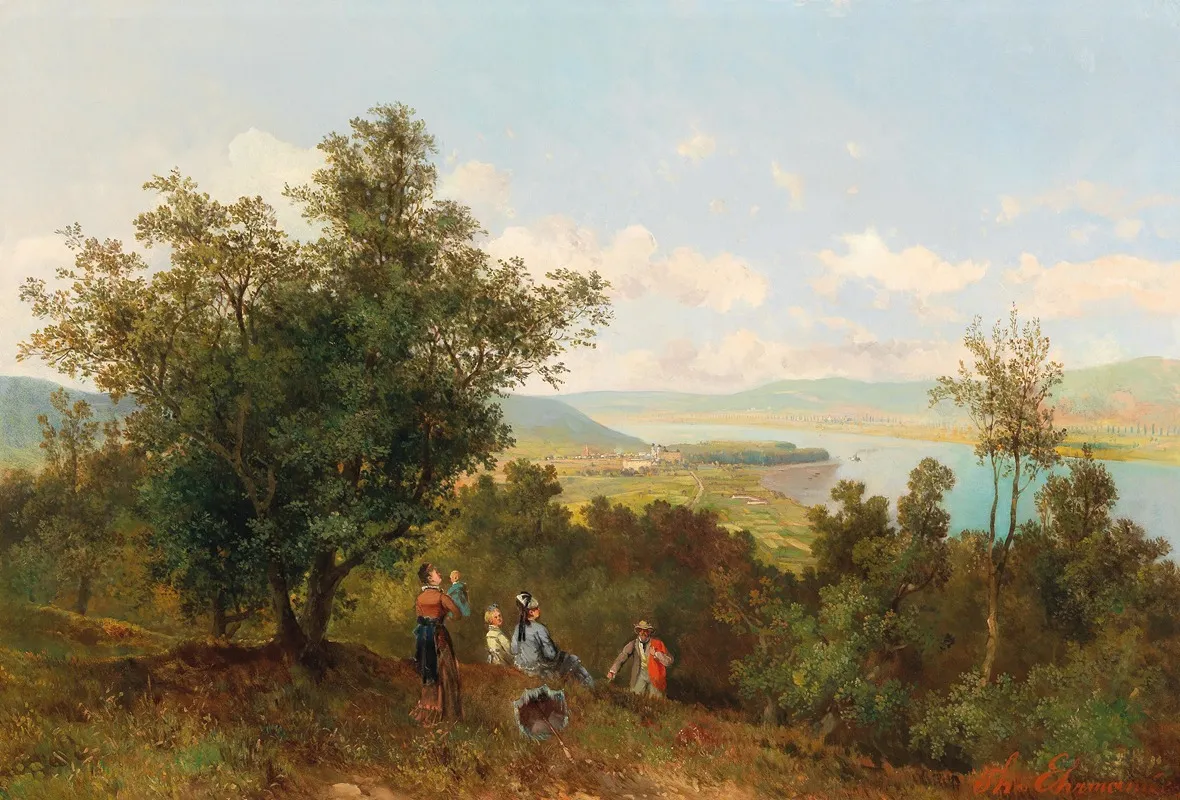 View Of Klosterneuburg Wall Art by Theodor Freiherr von Ehrmanns - High-Resolution Digital Print