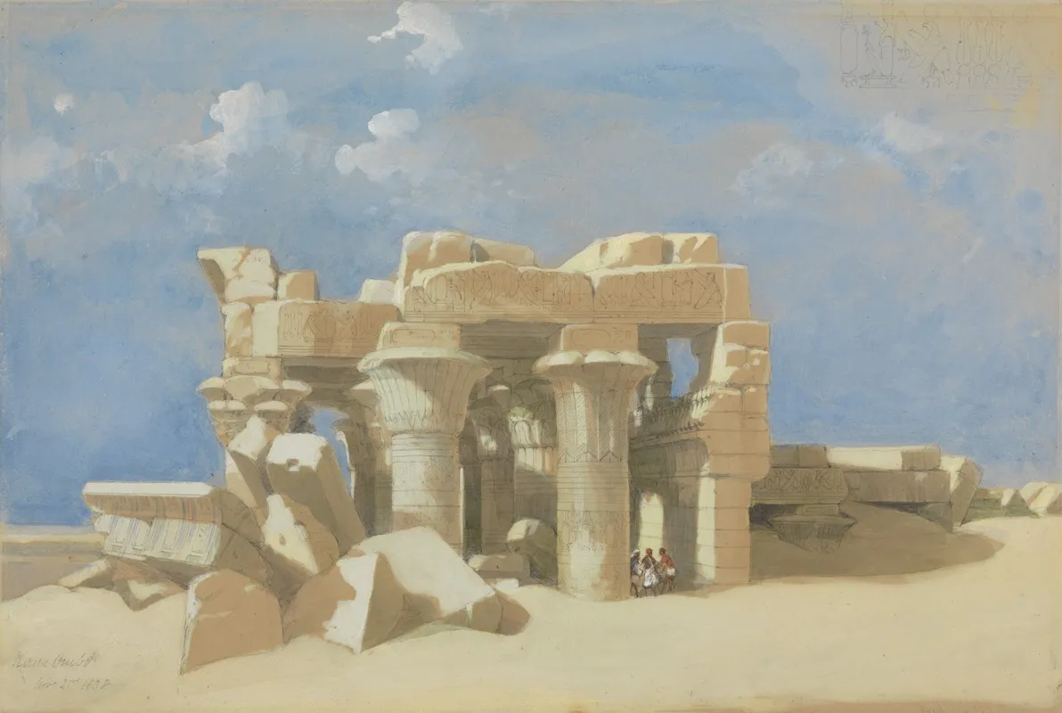View Of Kom Ombo Wall Art by David Roberts - High-Resolution Digital Print