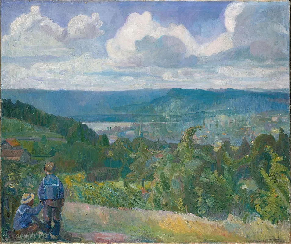 View Of Kristianiadalen Wall Art by Oluf Wold-Torne - High-Resolution Digital Print