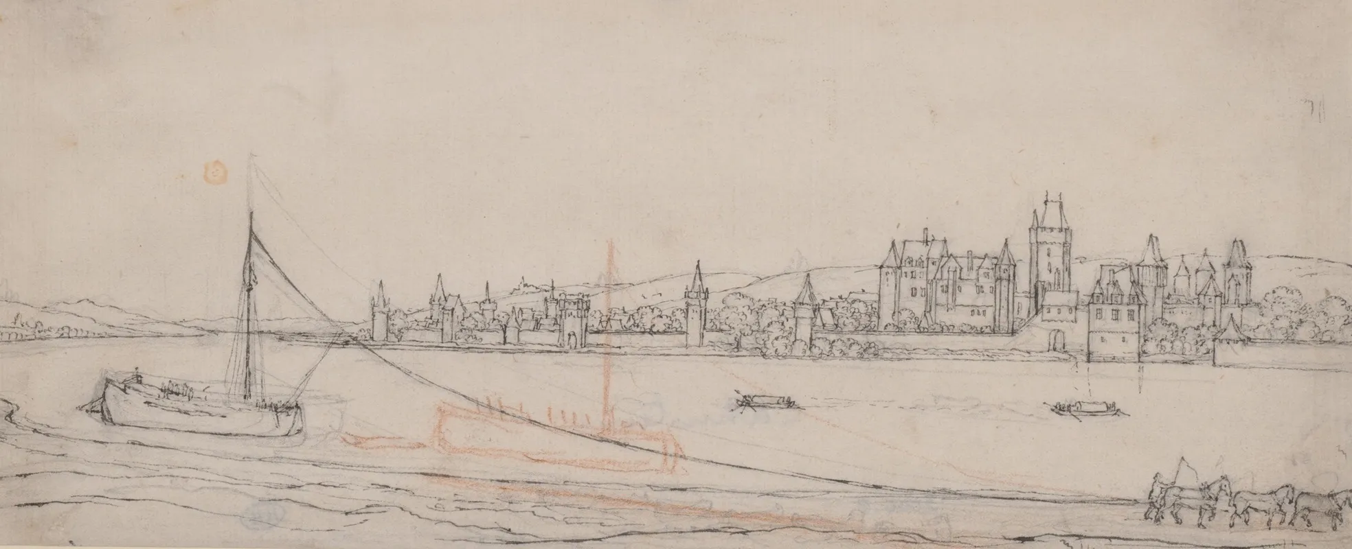 View Of Lahnstein On The River Rhine