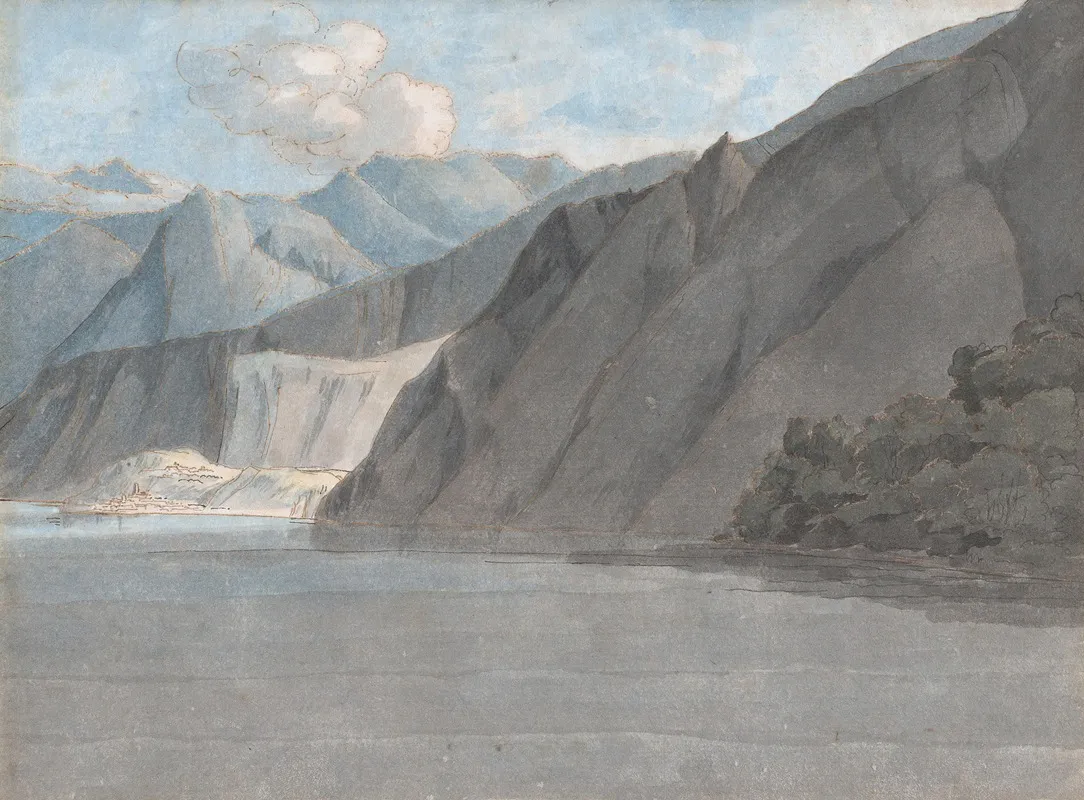 View Of Lake Como With Monte Leoni