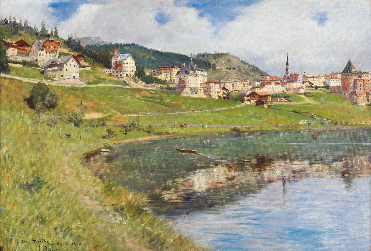 View Of Lake St Moritz