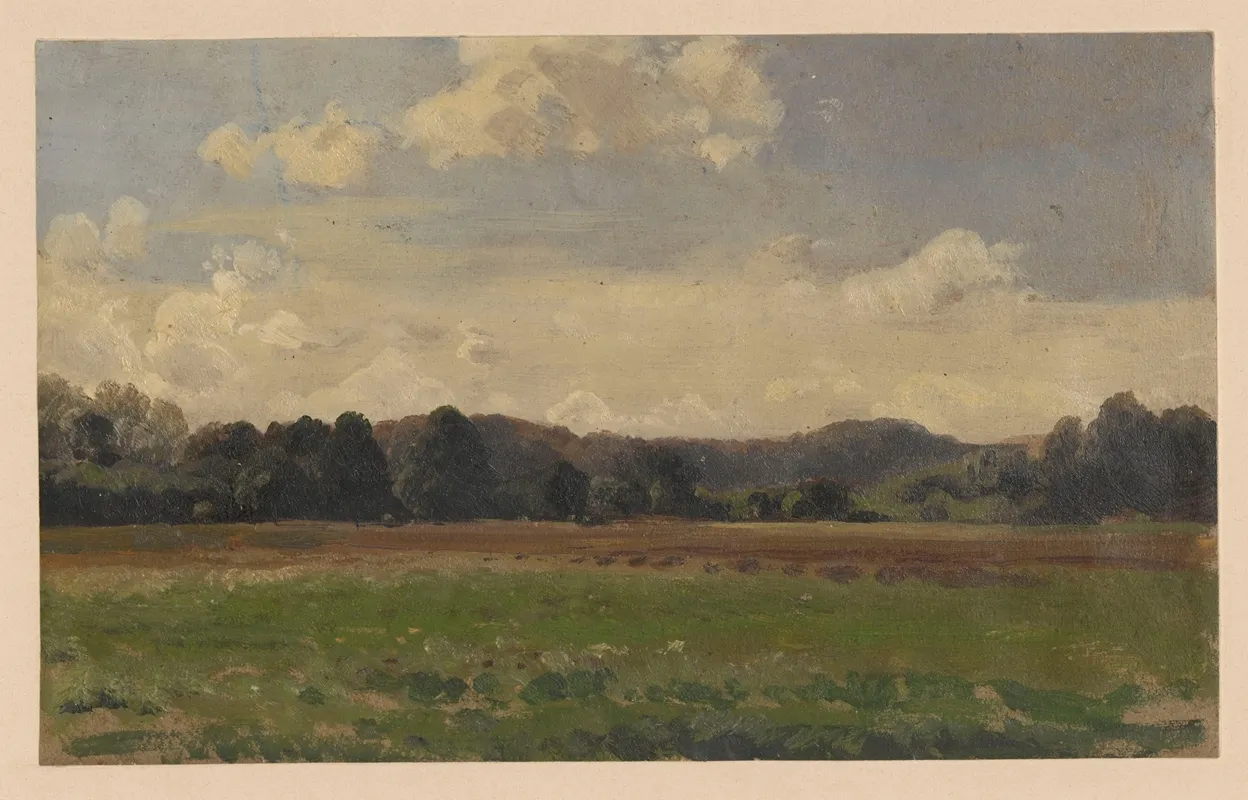 View Of Meadows And Wooded Hills Near Trzebnica