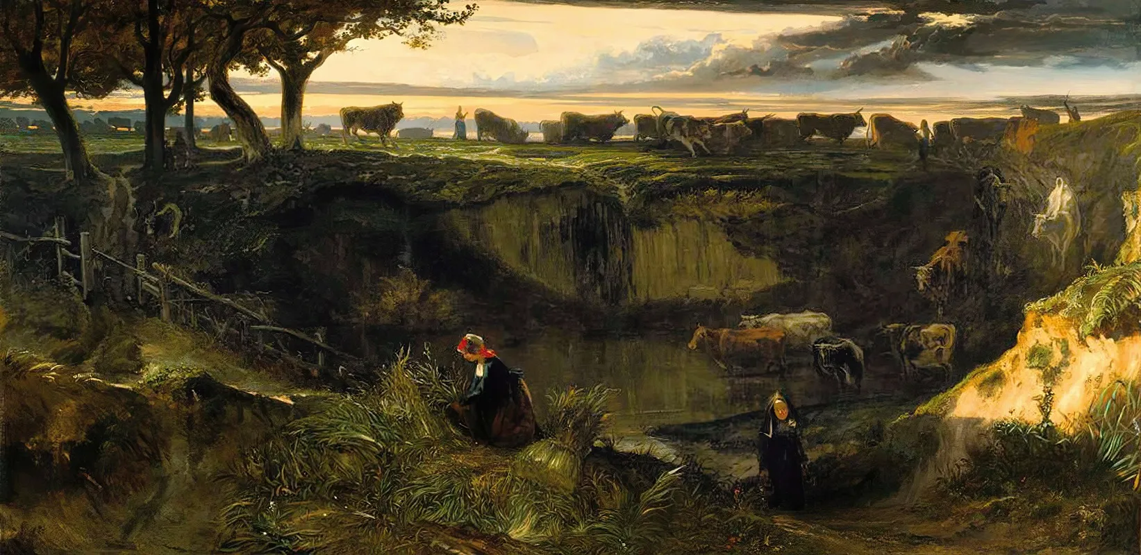 View Of Montfort Lamaury Wall Art by Louis-Godefroy Jadin - High-Resolution Digital Print