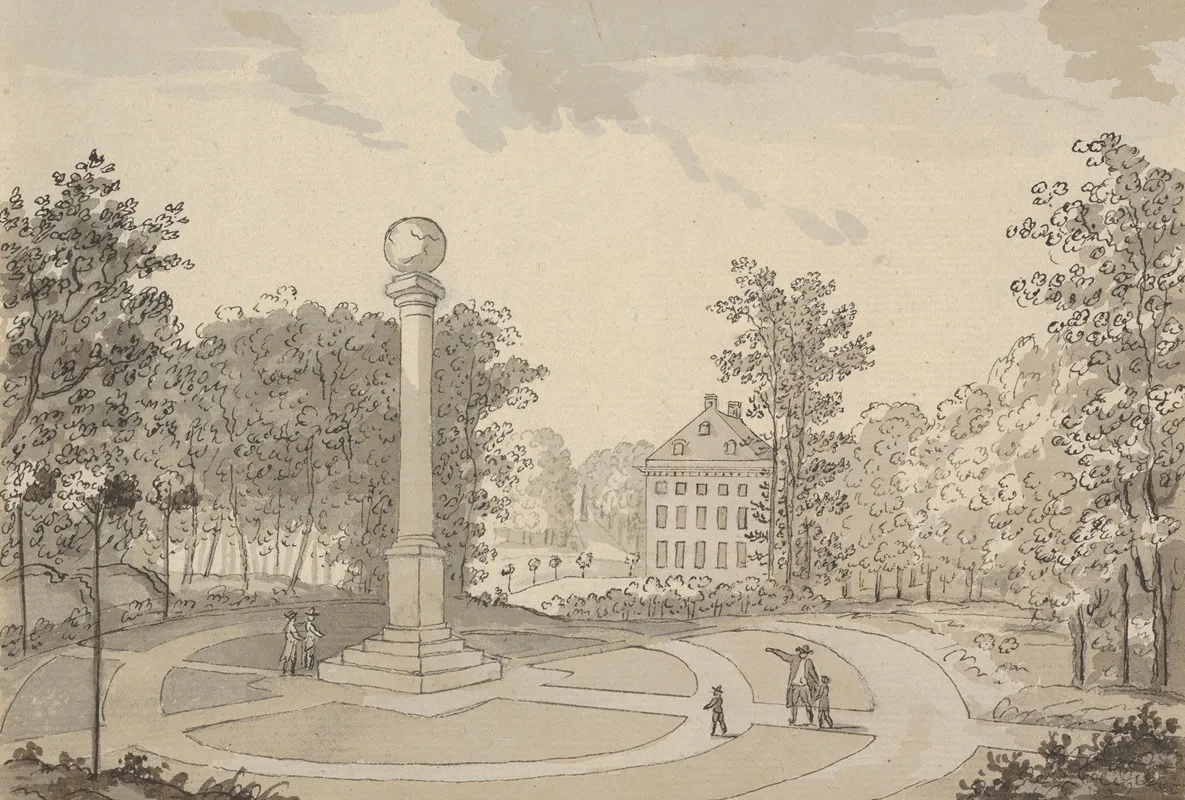 View Of Naesse Castle And De Conincks Column From The East Wall Art by Erik Pauelsen - High-Resolution Digital Print