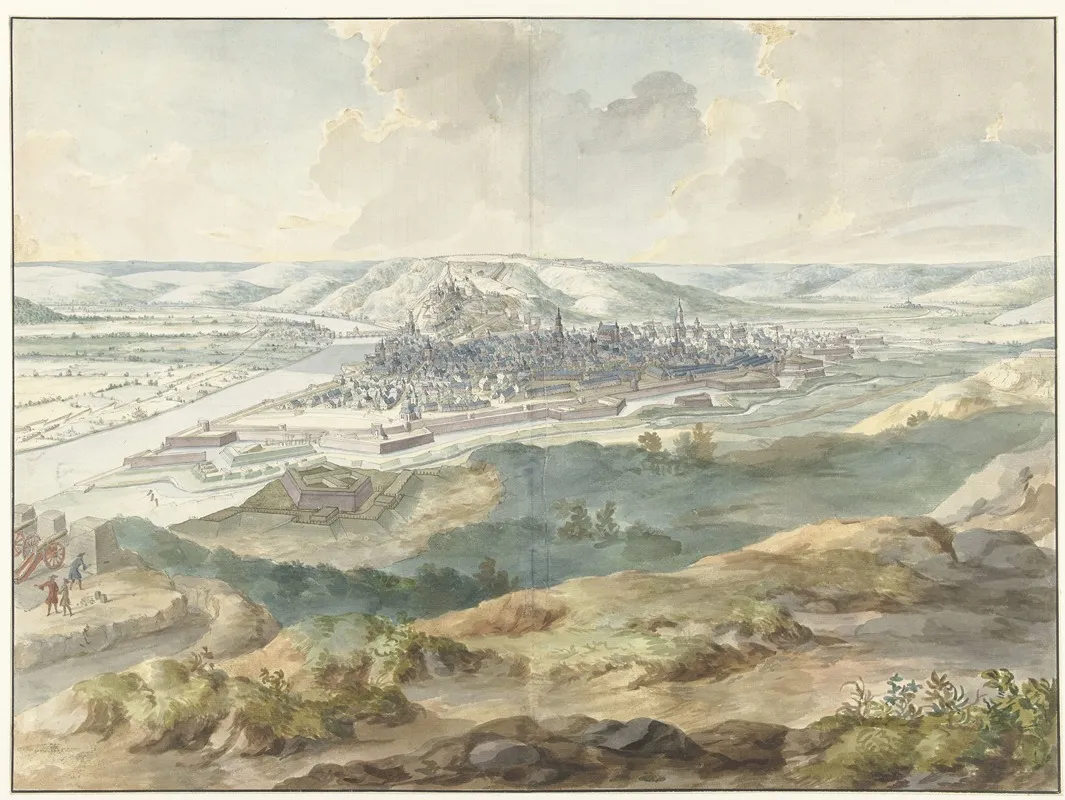 View Of Namur From The East During The Siege Of 1695