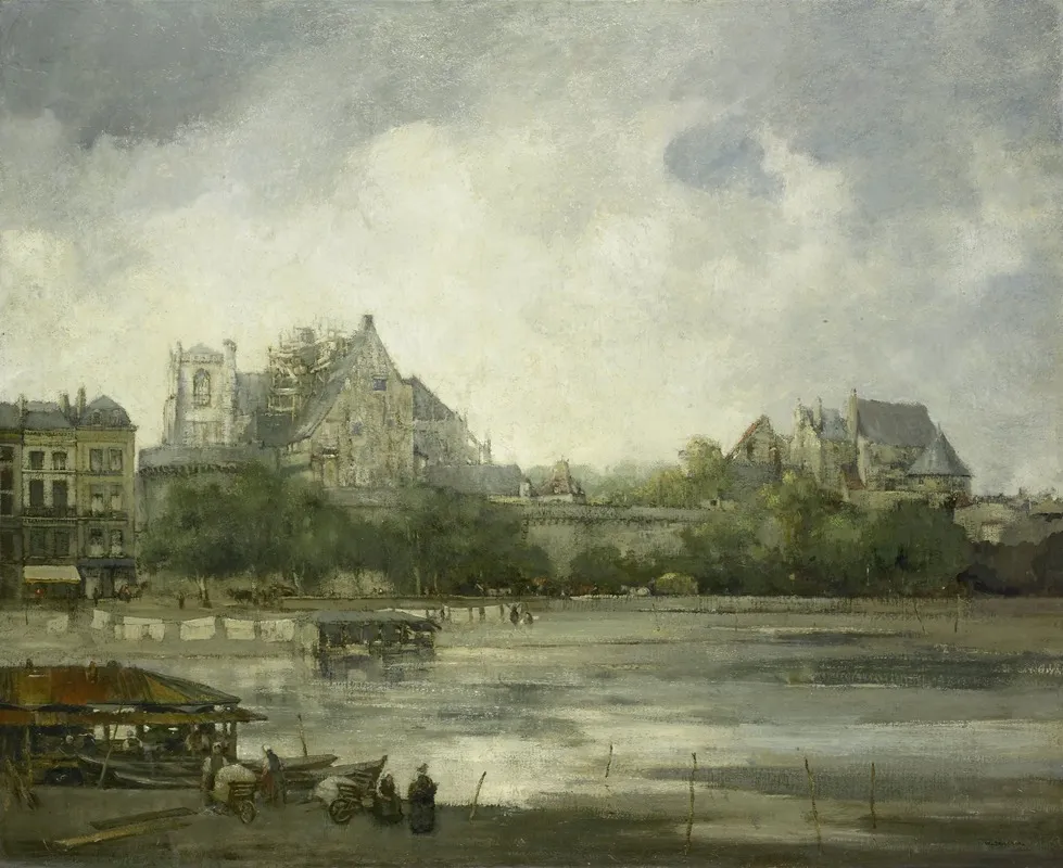 View Of Nantes Wall Art by Willem Leendert Bruckman - High-Resolution Digital Print