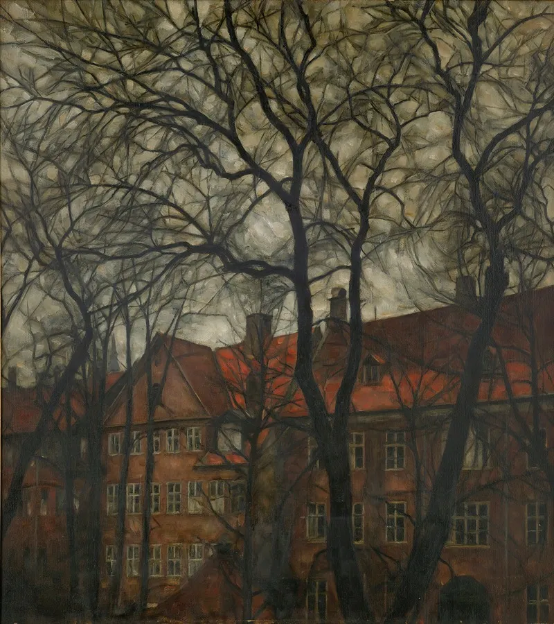 View Of Norregade Copenhagen Wall Art by Svend Hammershøi - High-Resolution Digital Print