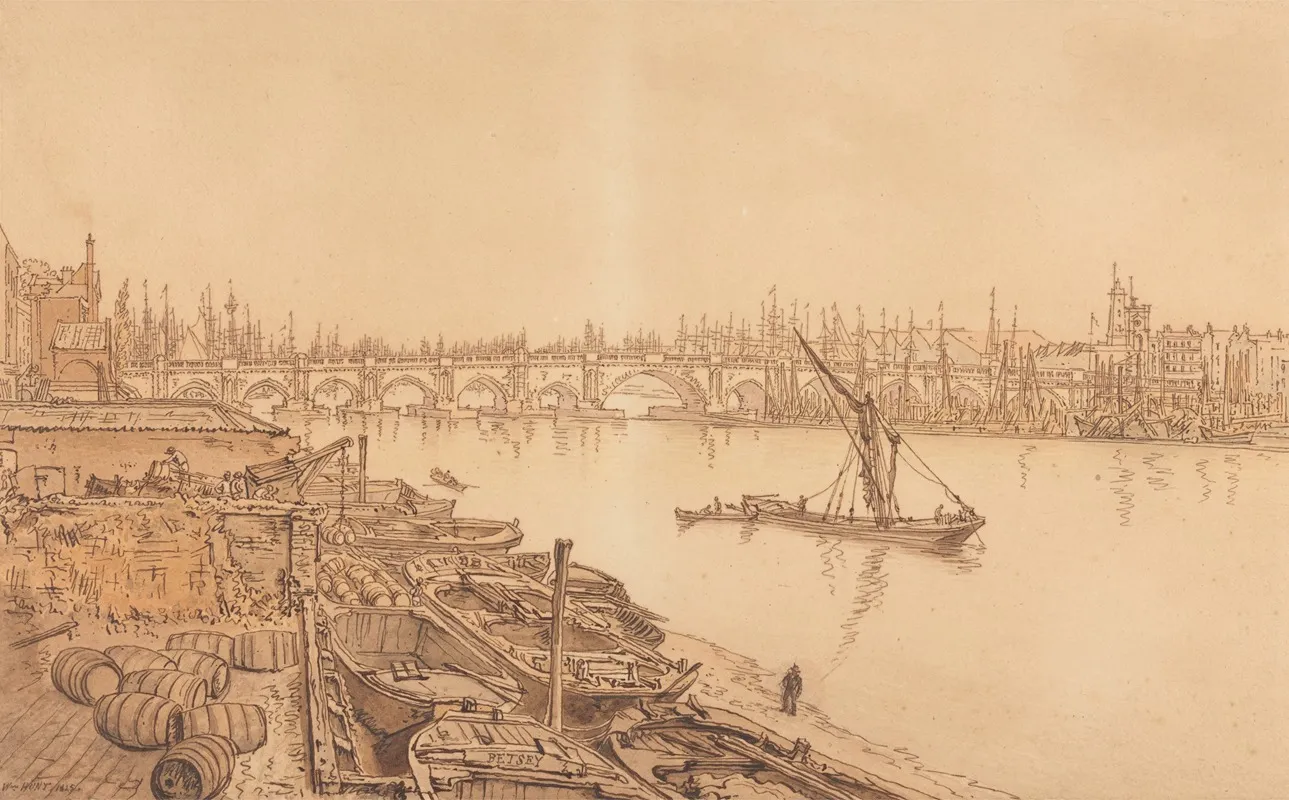 View Of Old London Bridge