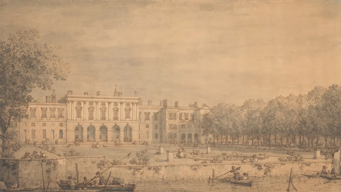 View Of Old Somerset House From The Thames