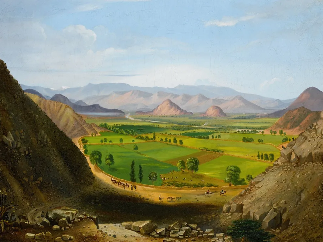 View Of Peru 2 Wall Art by Cyrenius Hall - High-Resolution Digital Print