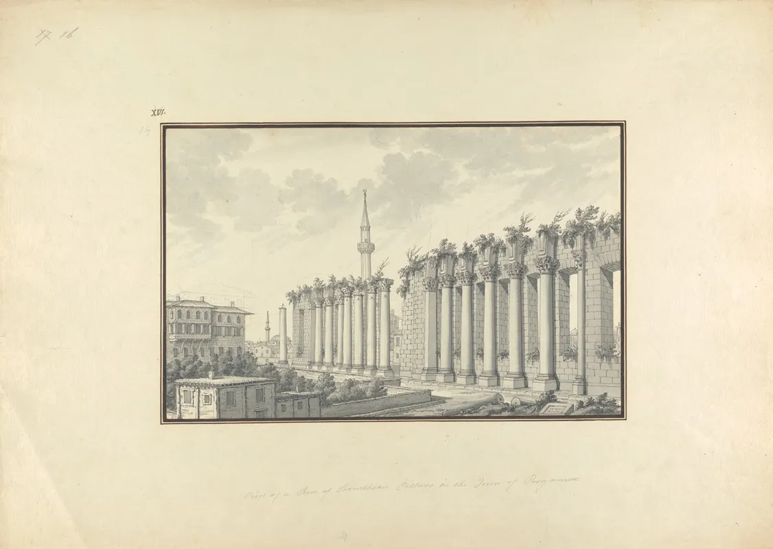 View Of Ruins Of The Asclepium At Pergamon