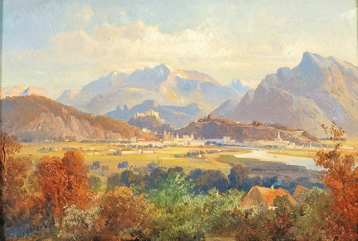 View Of Salzburg Wall Art by Friedrich Zeller - High-Resolution Digital Print