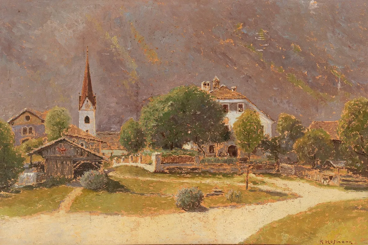 View Of Sankt Johann Im Walde Wall Art by Karl Hofmann - High-Resolution Digital Print
