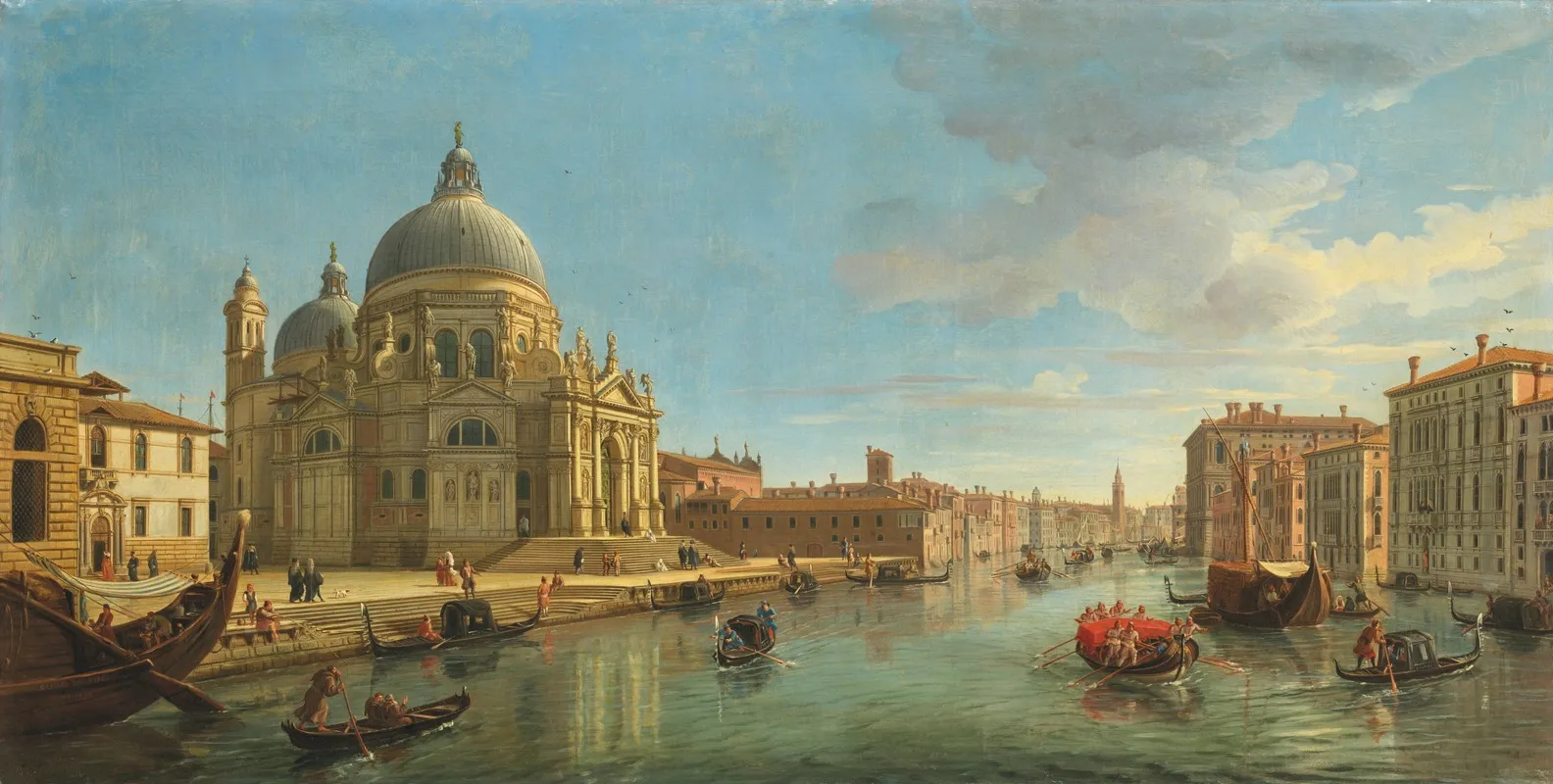 View Of Santa Maria Della Salute Venice From The Entrance Of The Grand Canal