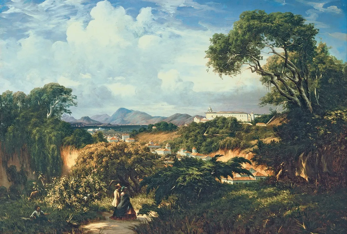 View Of Santa Teresa Convent From The Heights Of Paula Matos