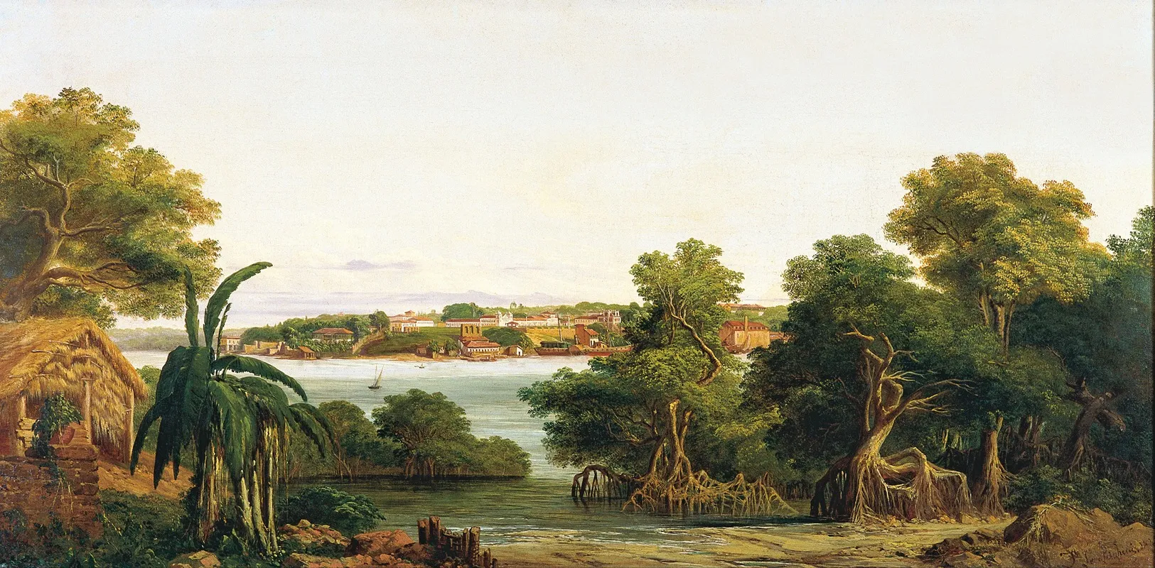 View Of Sao Luis Do Maranhao Wall Art by Joseph Léon Righini - High-Resolution Digital Print