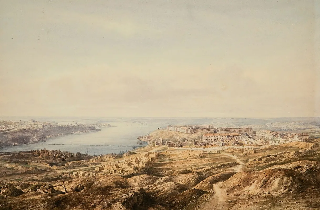 View Of Sevastopol Wall Art by Gaspard Gobaut - High-Resolution Digital Print