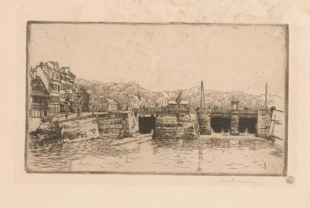 View Of St Valery En Caux Sluice