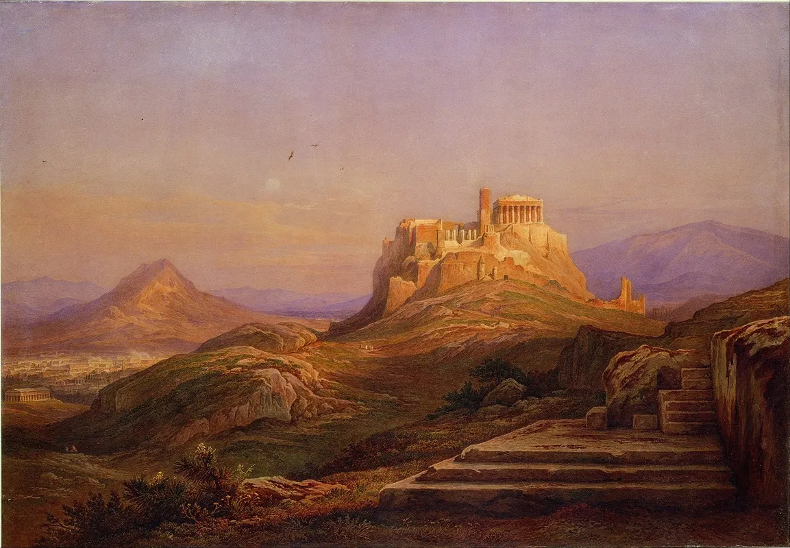View Of The Acropolis From The Pnyx
