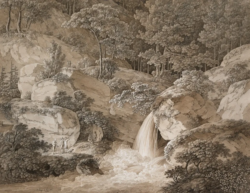 View Of The Amselfall In Saxony