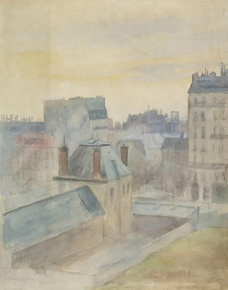 View Of The Artists Studio In Paris