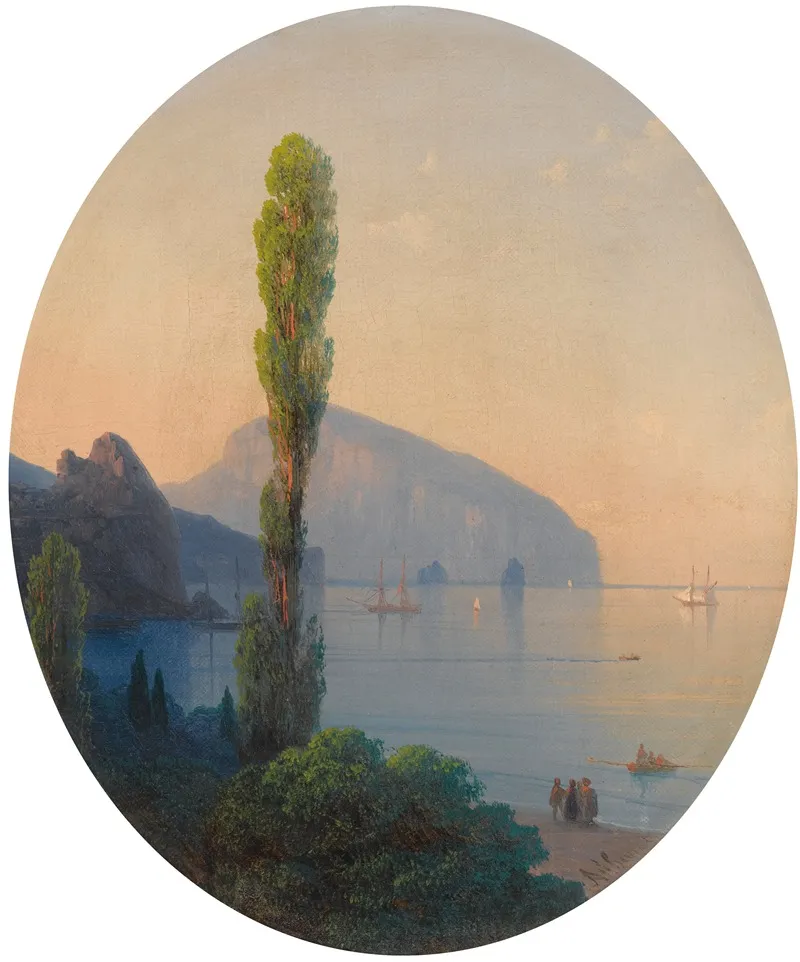 View Of The Ayu Dag Wall Art by Ivan Konstantinovich Aivazovsky - High-Resolution Digital Print