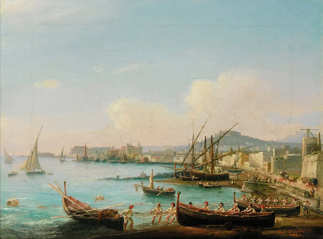 View Of The Bay Of Naples 2 Wall Art by Salvatore Candido - High-Resolution Digital Print
