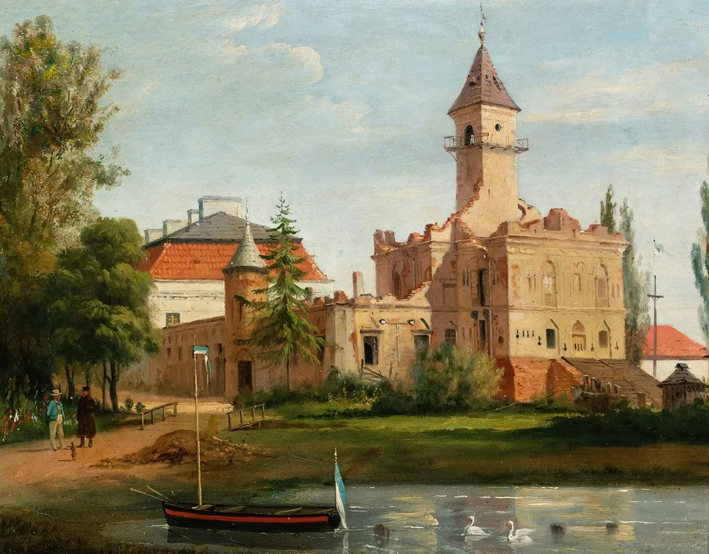 View Of The Castle In Radziejowice Wall Art by January Suchodolski - High-Resolution Digital Print