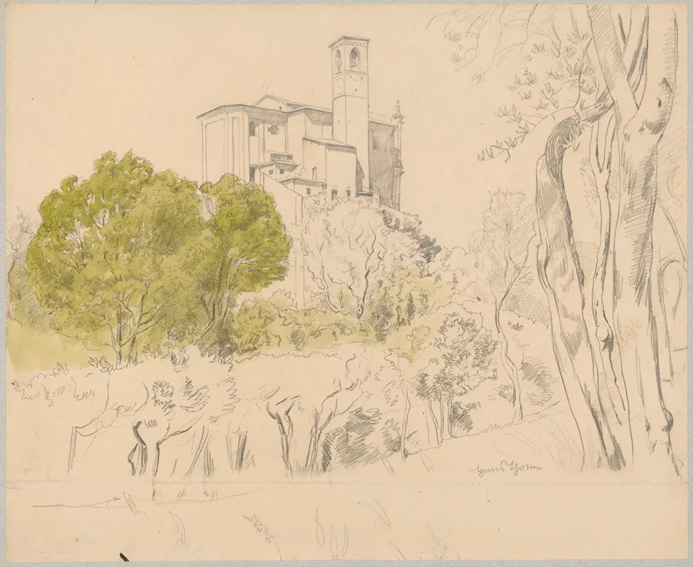 View Of The Cathedral Of St Nicholas The Wonderworker In Gardone Di Sopra Lombardy