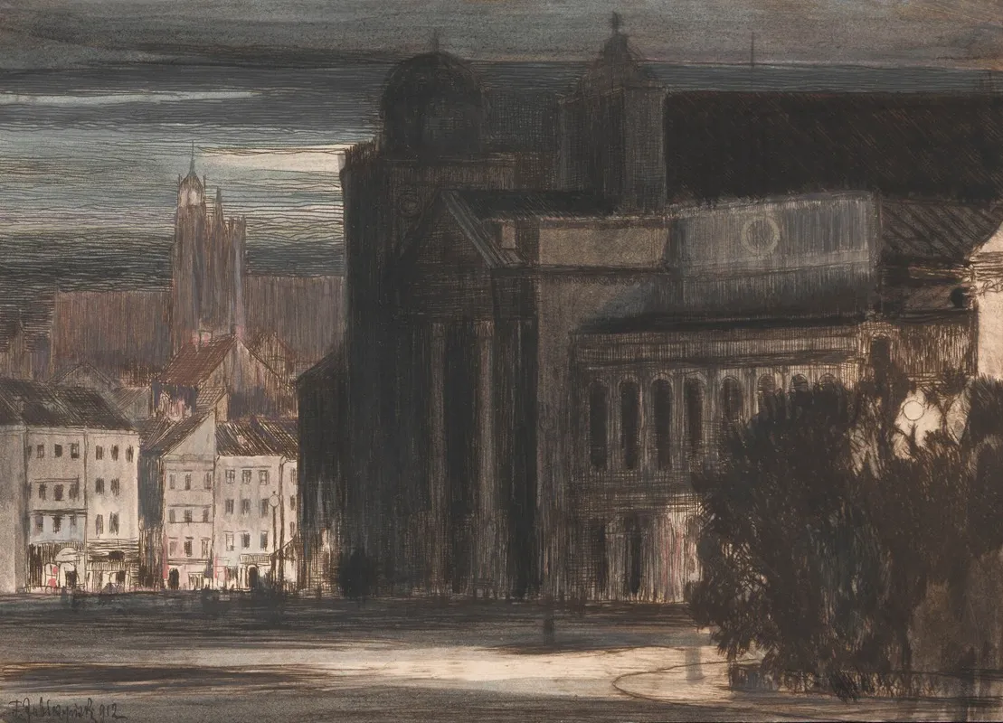 View Of The Church Of St Anna And The Castle Square In Warsaw