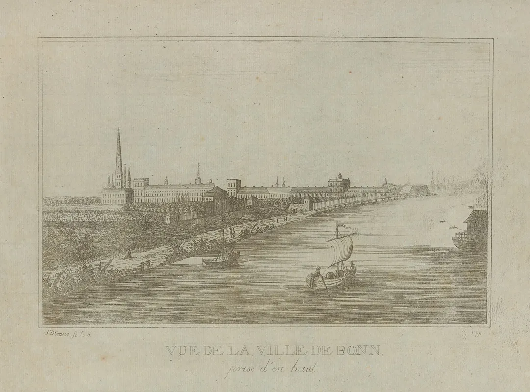 View Of The City Of Bonn Taken From The North Wall Art by David Cranz - High-Resolution Digital Print
