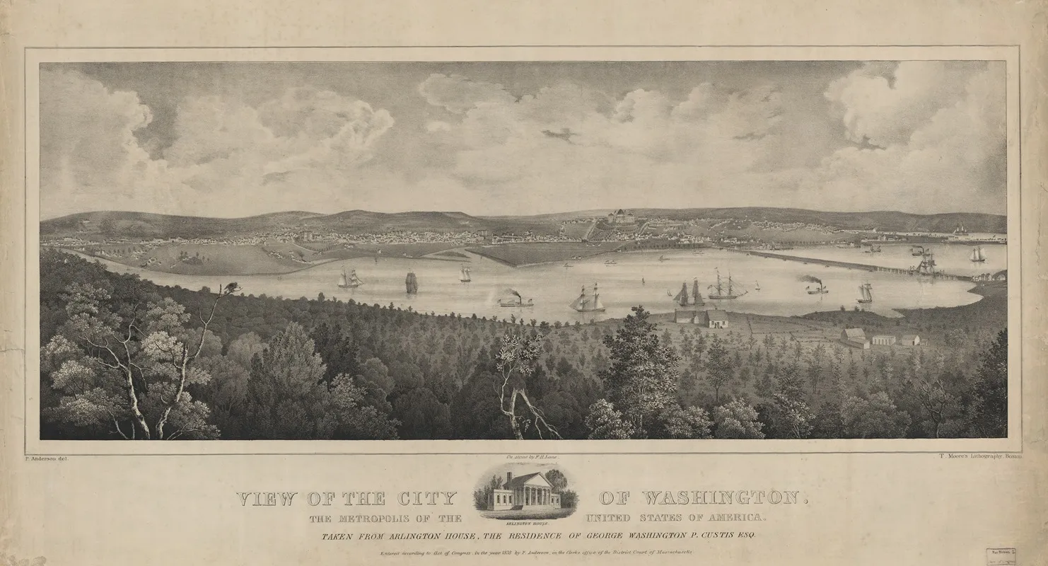 View Of The City Of Washington The Metropolis Of The United States Of America