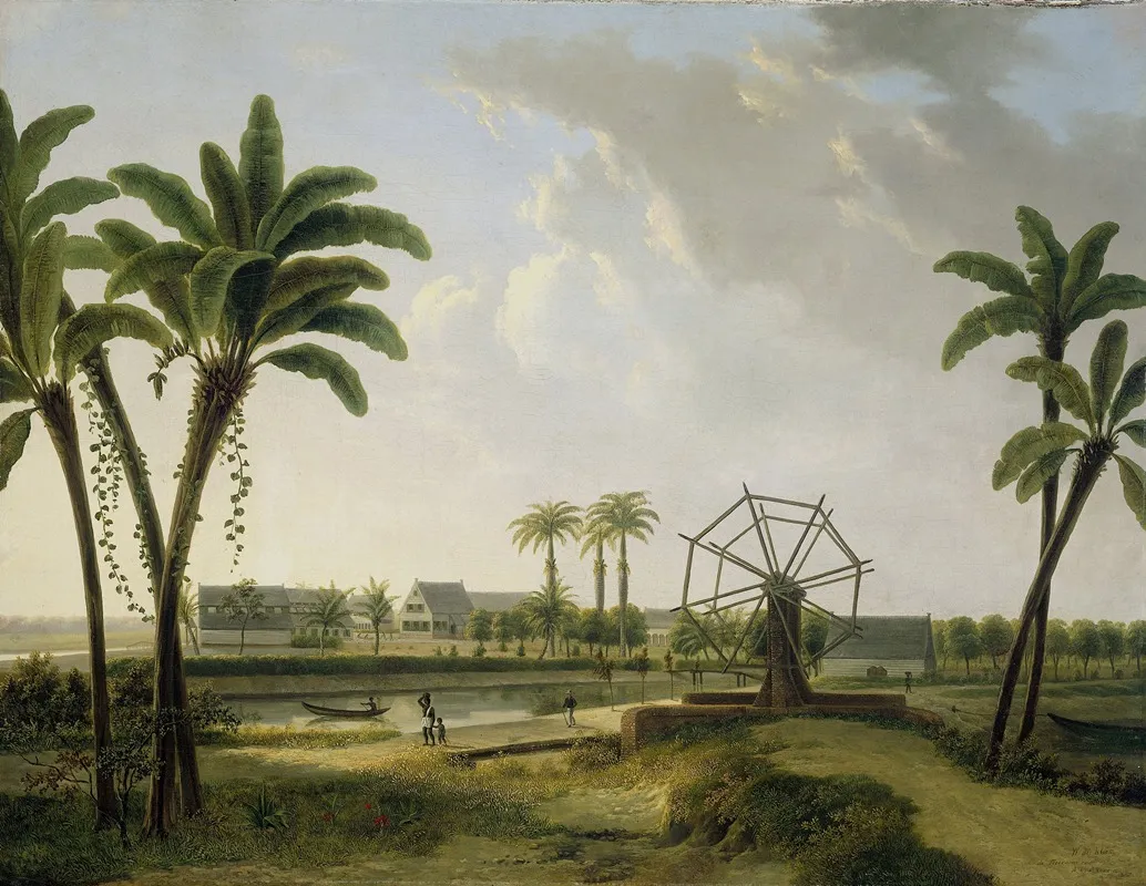 View Of The Coffee Plantation Marienbosch In Surinam Wall Art by Willem De Klerk - High-Resolution Digital Print