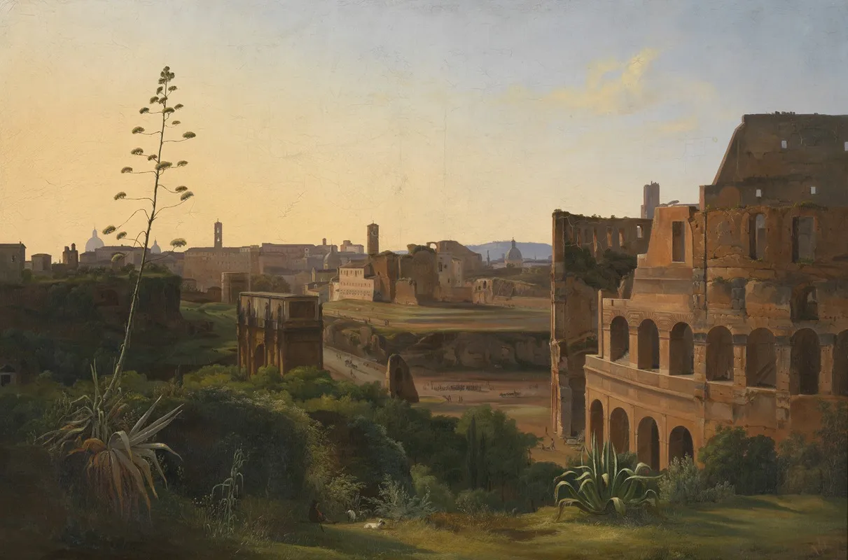 View Of The Colosseum In Rome Wall Art by Jodocus Sebastiaen van den Abeele - High-Resolution Digital Print