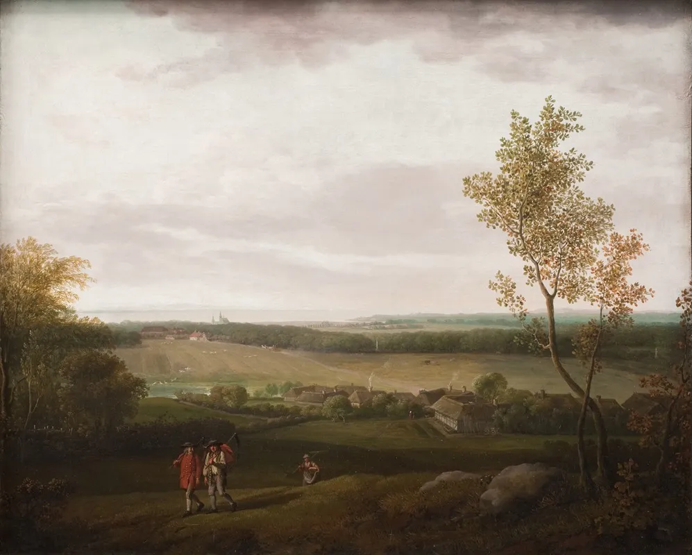 View Of The Country Near Jaegerspris Wall Art by Jens Juel - High-Resolution Digital Print